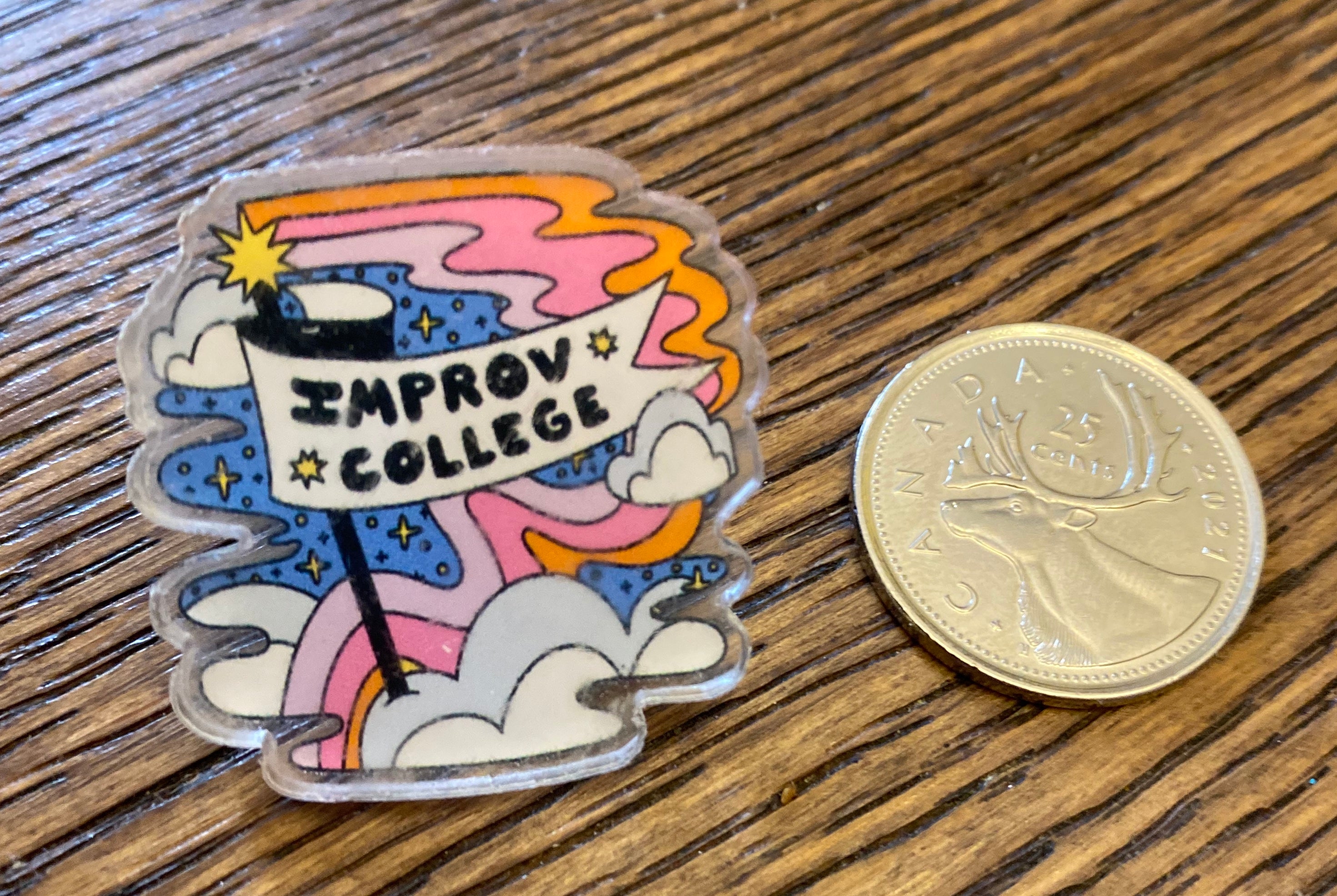 Improv College Pins